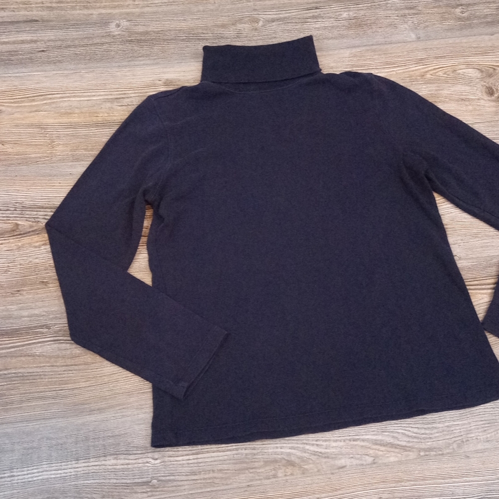Long Sleeve Solid Turtle Neck Sweater Top - image 3